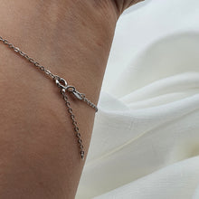 Load image into Gallery viewer, Infinity Blue Fire Opal Bracelet, Sterling Silver