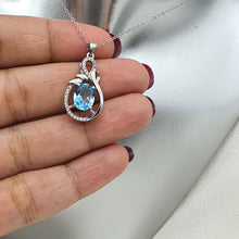 Load image into Gallery viewer, Sky Blue Topaz Jewellery Set, Sterling Silver
