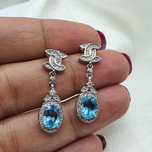 Load image into Gallery viewer, Sky Blue Topaz Jewellery Set, Sterling Silver