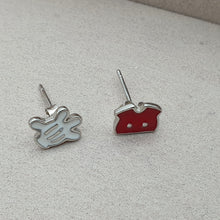 Load image into Gallery viewer, Disney Stud Earring Mickey Glove and Short, Sterling Silver