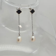 Load image into Gallery viewer, Freshwater Pearl Drop Earring, Sterling Silver