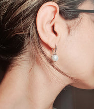 Load image into Gallery viewer, Multicoloured Freshwater Pearl Hook Earrings, Sterling Silver
