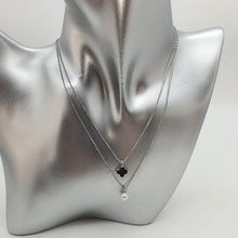 Load image into Gallery viewer, Freshwater Double Layered Necklace, Sterling Silver