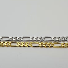 Load image into Gallery viewer, Figaro Chain Bracelet, Sterling Silver