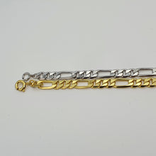 Load image into Gallery viewer, Figaro Chain Bracelet, Sterling Silver
