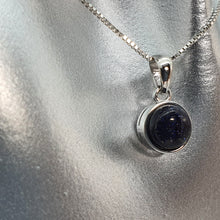 Load image into Gallery viewer, Crystal Birthstone Round Pendant, Sterling Silver
