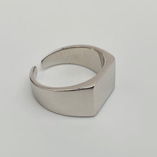 Load image into Gallery viewer, Rectangular Signet Open Ring, Sterling Silver