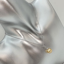 Load image into Gallery viewer, Golden South Sea Pearl & Diamonds Pendant, 18k Gold