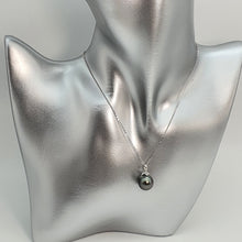 Load image into Gallery viewer, Tahitian Cultured Pearl Pendant + Chain, 18K White Gold