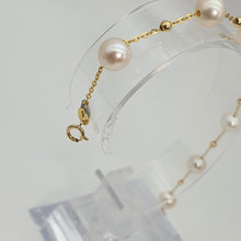 Load image into Gallery viewer, Freshwater Cultured Pearl Bracelet, 18K Yellow Gold