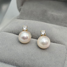 Load image into Gallery viewer, Japanese Akoya Pearl Jewellery Set, 18K Yellow Gold, Amispearl