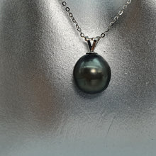 Load image into Gallery viewer, 10mm Tahitian Baroque Pearl Pendant, 18k Gold