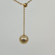 Load image into Gallery viewer, Golden SouthSea Pearl Slider Necklace, 18K Yellow Gold