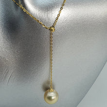 Load image into Gallery viewer, Golden SouthSea Pearl Slider Necklace, 18K Yellow Gold