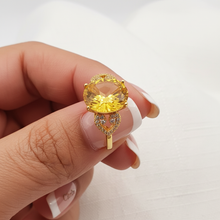 Load image into Gallery viewer, Natural Citrine Ring  Sterling Silver

