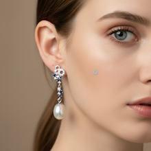 Load image into Gallery viewer, Freshwater Drop Pearl Luxury Earring, Sterling Silver
