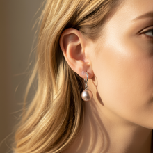 Load image into Gallery viewer, Edison Pearl Earrings, Sterling Silver
