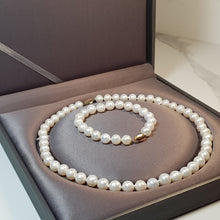 Load image into Gallery viewer, Large Freshwater Pearl Set, 14K Gold clasp
