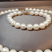 Load image into Gallery viewer, Large Freshwater Pearl Set, 14K Gold clasp
