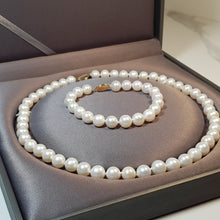 Load image into Gallery viewer, Large Freshwater Pearl Set, 14K Gold clasp
