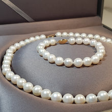 Load image into Gallery viewer, Large Freshwater Pearl Set, 14K Gold clasp
