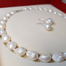 Load image into Gallery viewer, Large Barouqe Pearl Set, Sterling Silver
