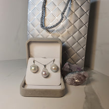Load image into Gallery viewer, Extra large Baroque pearl set, sterling silver

