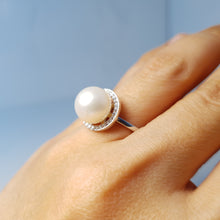 Load image into Gallery viewer, Large Freshwater Pearl Ring, Sterling Silver
