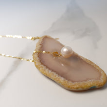 Load image into Gallery viewer, Freshwater Pearl Pendant + Chain, 18K Yellow Gold

