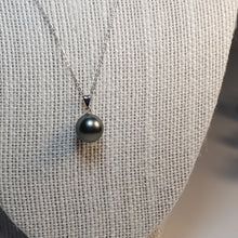 Load image into Gallery viewer, Tahitian Pearl Pendant, 18k white Gold
