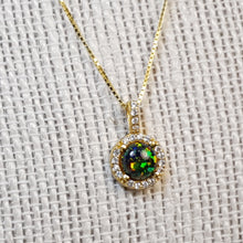 Load image into Gallery viewer, Opal Pendant &amp; Chain, Sterling Silver
