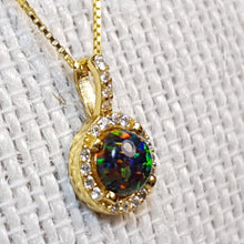 Load image into Gallery viewer, Opal Pendant &amp; Chain, Sterling Silver
