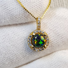 Load image into Gallery viewer, Opal Pendant &amp; Chain, Sterling Silver
