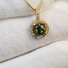 Load image into Gallery viewer, Opal Pendant &amp; Chain, Sterling Silver
