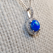 Load image into Gallery viewer, Opal Pendant &amp; Chain, Sterling Silver
