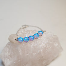 Load image into Gallery viewer, Multiple Created Opal Necklace, Sterling Silver
