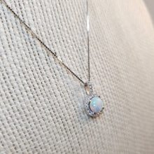 Load image into Gallery viewer, Opal Pendant &amp; Chain, Sterling Silver
