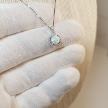 Load image into Gallery viewer, Opal Pendant &amp; Chain, Sterling Silver
