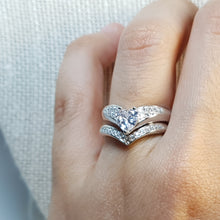 Load image into Gallery viewer, Promises of love bridal Ring, size 7
