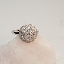 Load image into Gallery viewer, Bridal promises Ring (c-z 5A), Sterling Silver
