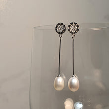 Load image into Gallery viewer, Freshwater Drop Pearl Earrings, Sterling silver
