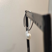 Load image into Gallery viewer, Freshwater Large Drop Pearl Earring, Sterling Silver
