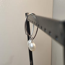 Load image into Gallery viewer, Freshwater Large Drop Pearl Earring, Sterling Silver
