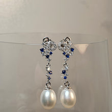 Load image into Gallery viewer, Freshwater Drop Pearl Luxury Earring, Sterling Silver
