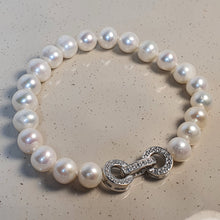 Load image into Gallery viewer, Freshwater Cultured Pearl Bracelet, Sterling Silver
