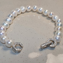Load image into Gallery viewer, Freshwater Cultured Pearl Bracelet, Sterling Silver
