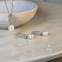 Load image into Gallery viewer, Freshwater Drop Pearl Set, Sterling Silver
