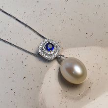 Load image into Gallery viewer, Freshwater Drop Pearl Necklace &amp; Earrings Set, Sterling Silver
