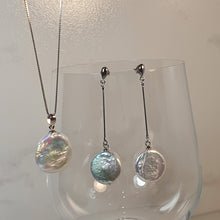 Load image into Gallery viewer, Freshwater Coin Pearl Set, Sterling Silver
