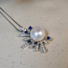 Load image into Gallery viewer, Freshwater Button Pearl Set, Sterling Silver

